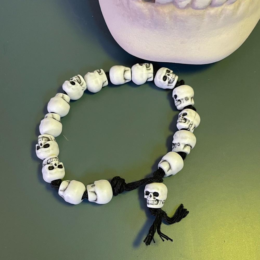 Skull Bracelet Handmade Unisex